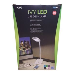 NIB IVY LED USB Desk Lamp